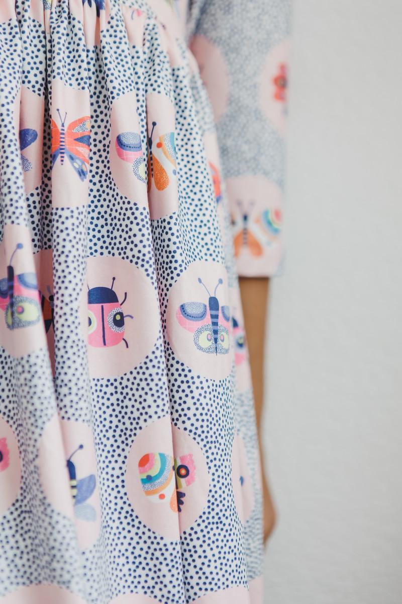Butterfly Effect 3/4 Sleeve Pocket Twirl Dress by Mila & Rose ®