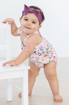 Butterfly Meadows Ruffle Cross Back Romper by Mila & Rose ®