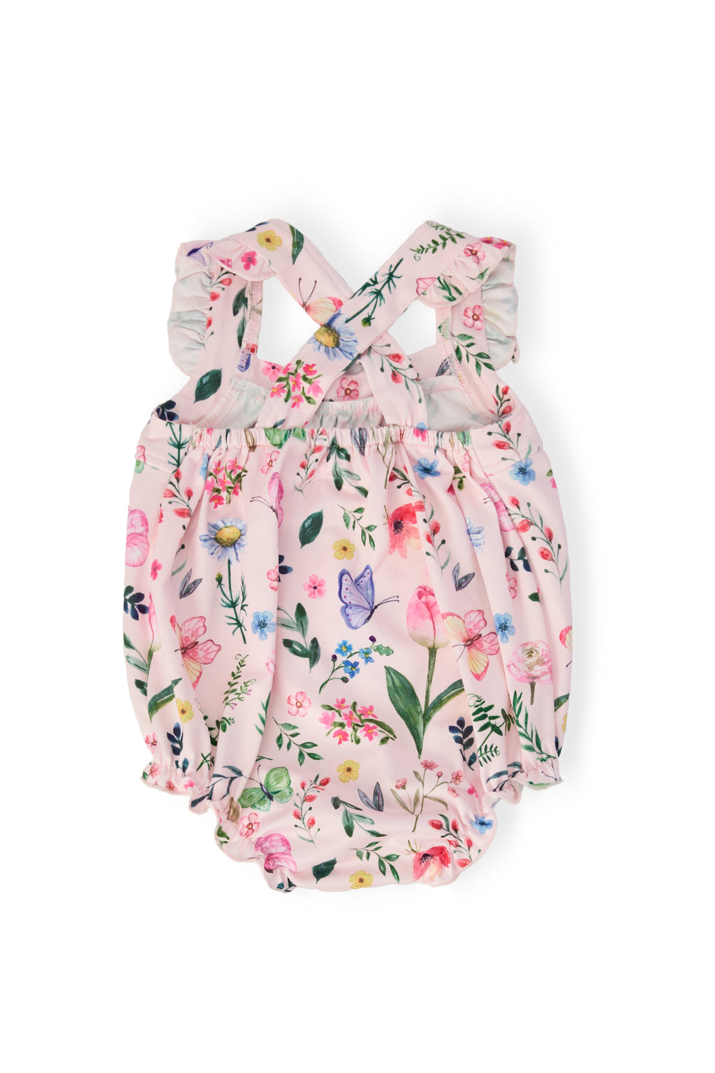 Butterfly Meadows Ruffle Cross Back Romper by Mila & Rose ®