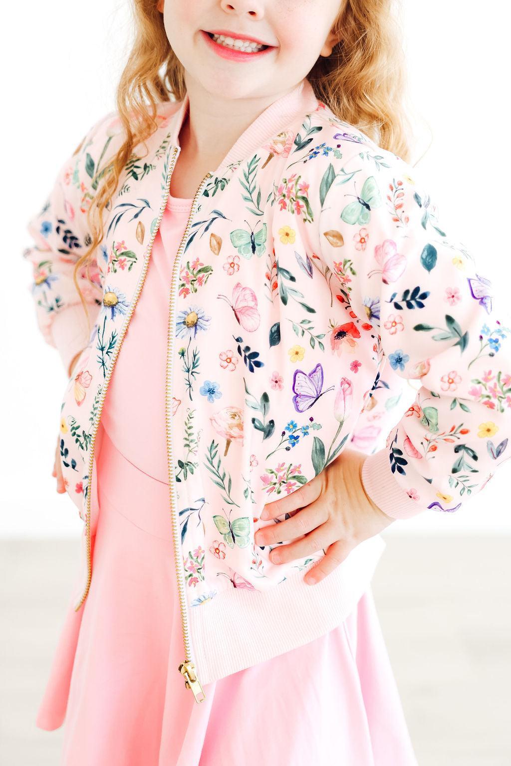 Butterfly Meadows Satin Jacket by Mila & Rose ®