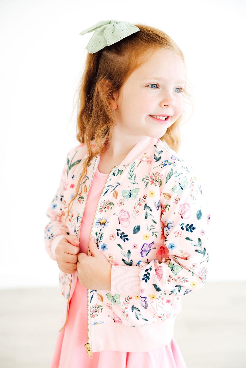 Butterfly Meadows Satin Jacket by Mila & Rose ®