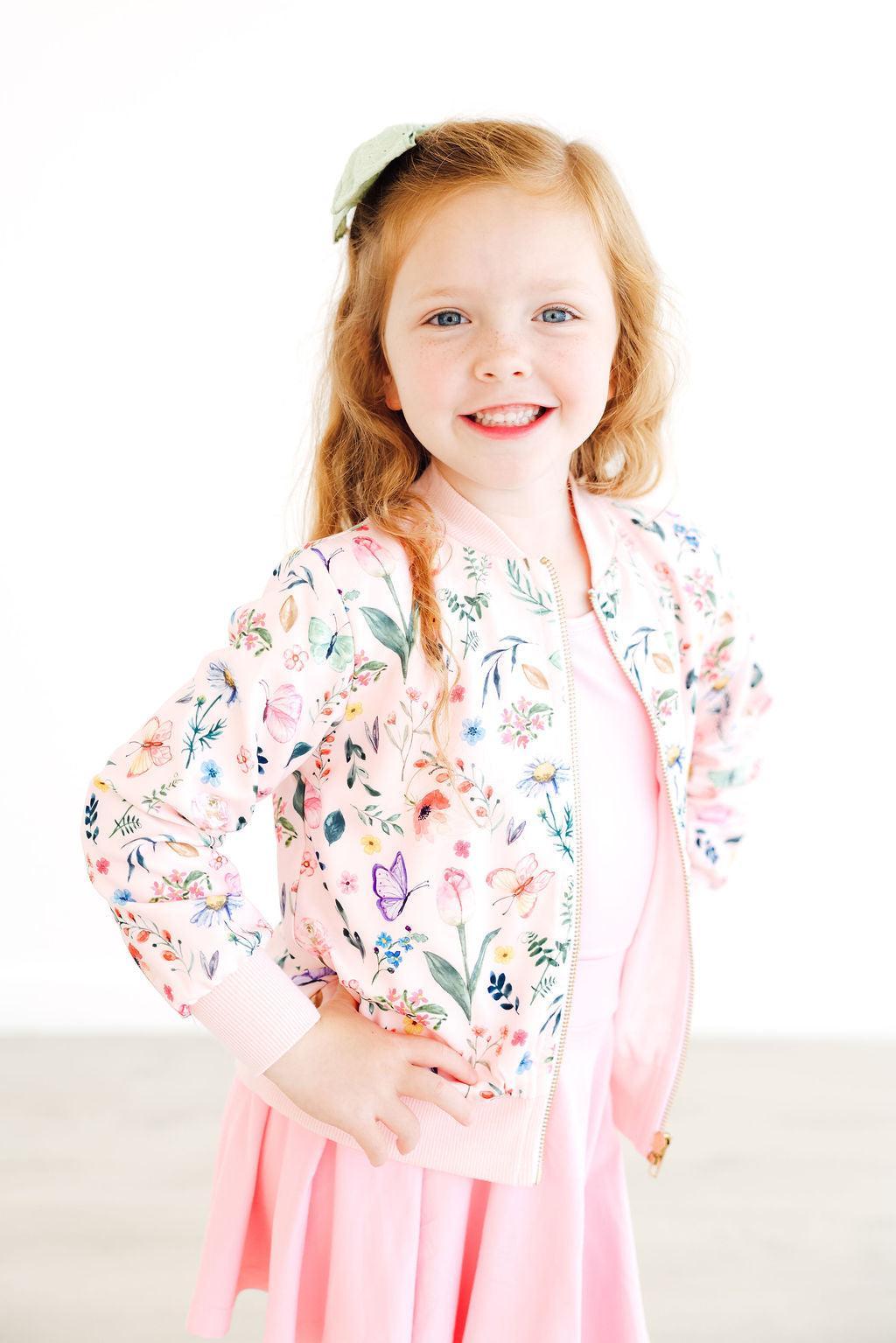 Butterfly Meadows Satin Jacket by Mila & Rose ®