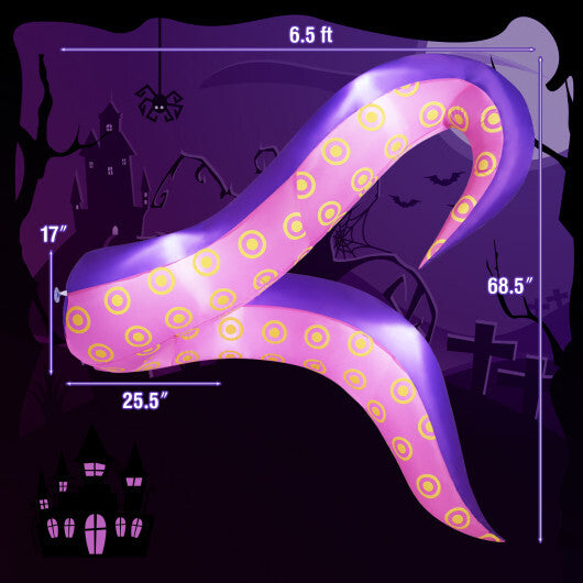 6.5 Ft Inflatable Tentacles with LED Lights and Suction Cups by LuxuryLifeWay Online Store