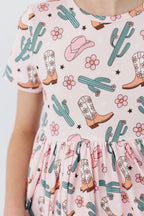 Cactus Cowgirl S/S Pocket Twirl Dress by Mila & Rose ®