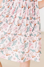 Cactus Cowgirl S/S Pocket Twirl Dress by Mila & Rose ®