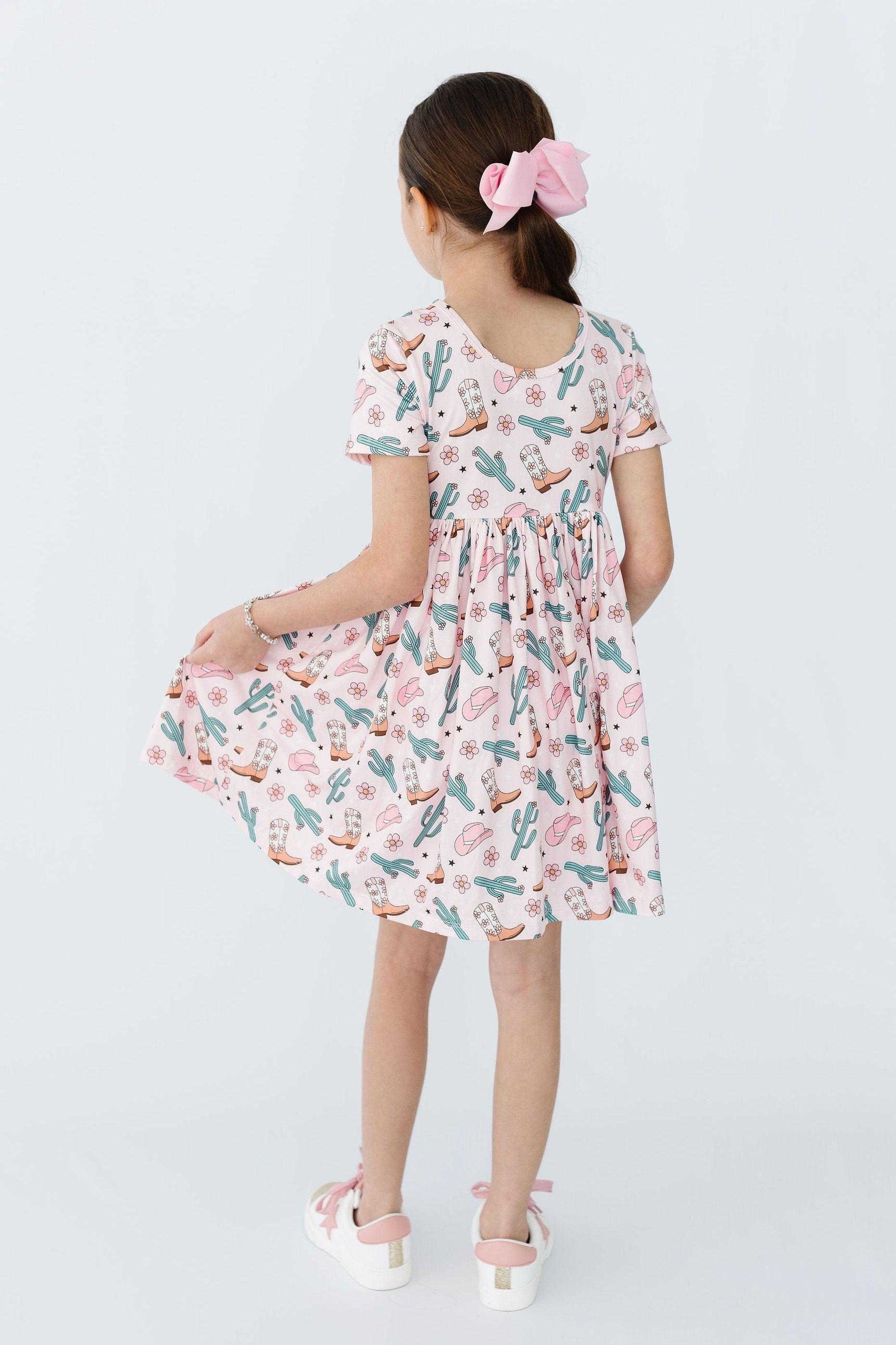 Cactus Cowgirl S/S Pocket Twirl Dress by Mila & Rose ®