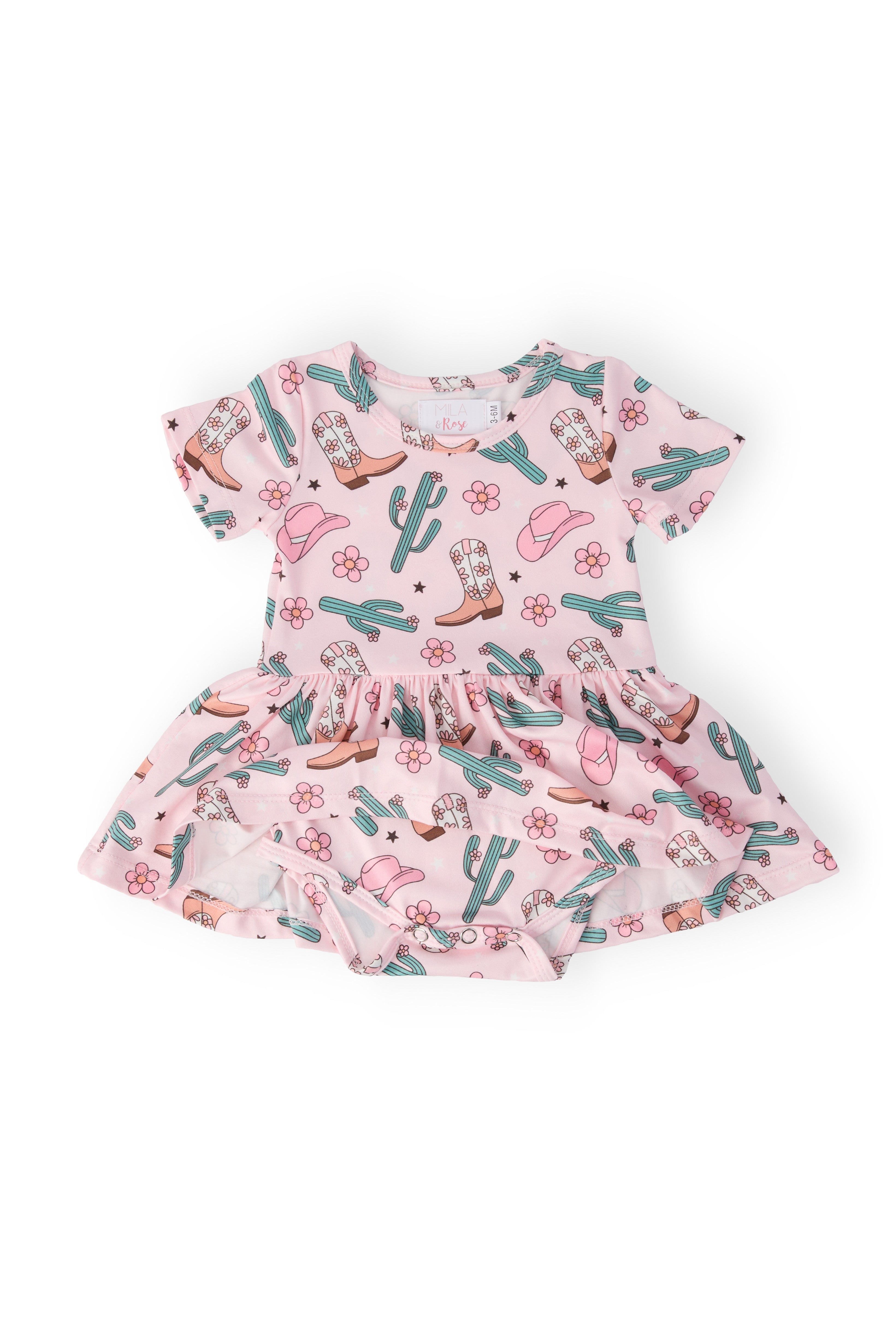 Cactus Cowgirl S/S Twirl Bodysuit by Mila & Rose ®