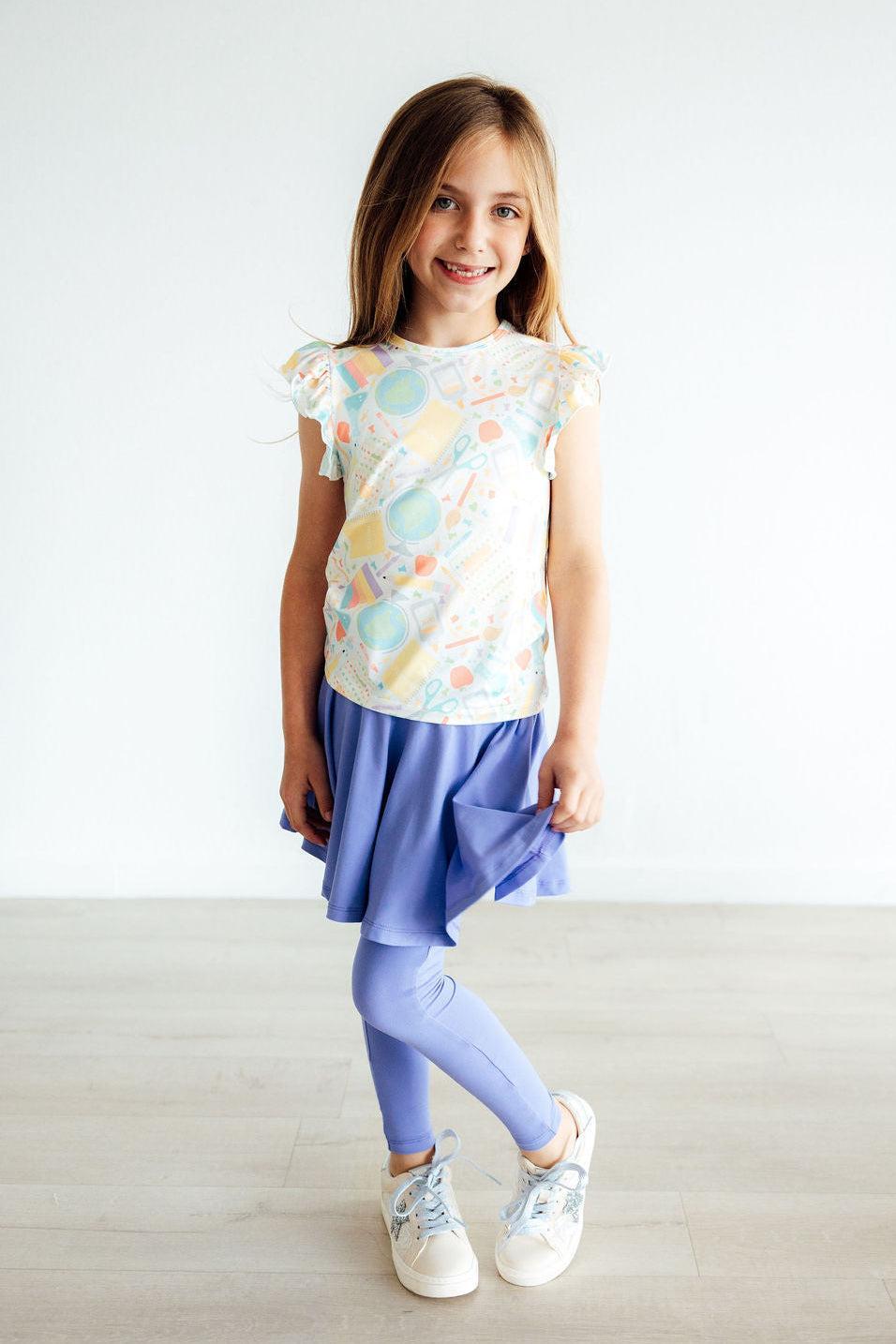 Campus Cutie S/S Ruffle Tee by Mila & Rose ®