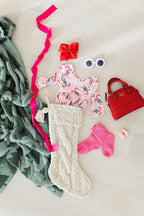 Candy Cane Cutie 3/4 Sleeve Pocket Twirl Dress by Mila & Rose ®
