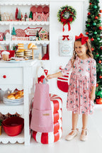 Candy Cane Cutie 3/4 Sleeve Pocket Twirl Dress by Mila & Rose ®