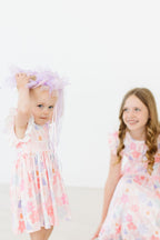 Castles & Rainbows Flutter Sleeve Twirl Dress by Mila & Rose ®