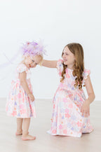 Castles & Rainbows Flutter Sleeve Twirl Dress by Mila & Rose ®
