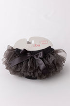 SALE Charcoal & Silver Glitter Ruffle Tutu Bloomer by Mila & Rose ®