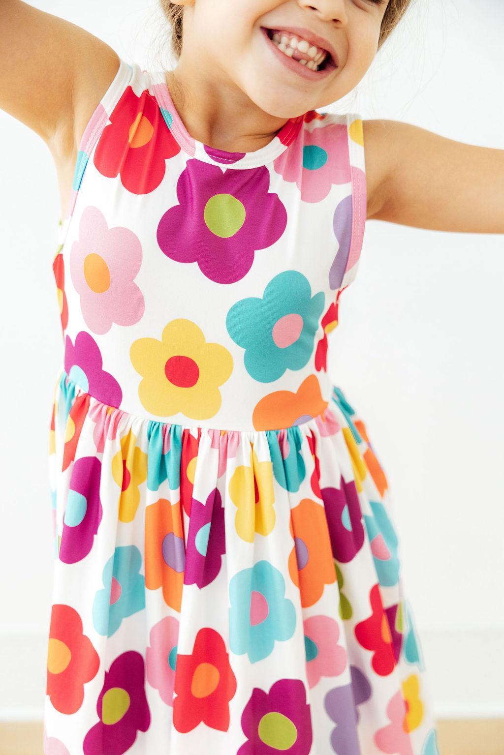 Cheerful Blooms Tank Twirl Dress by Mila & Rose ®