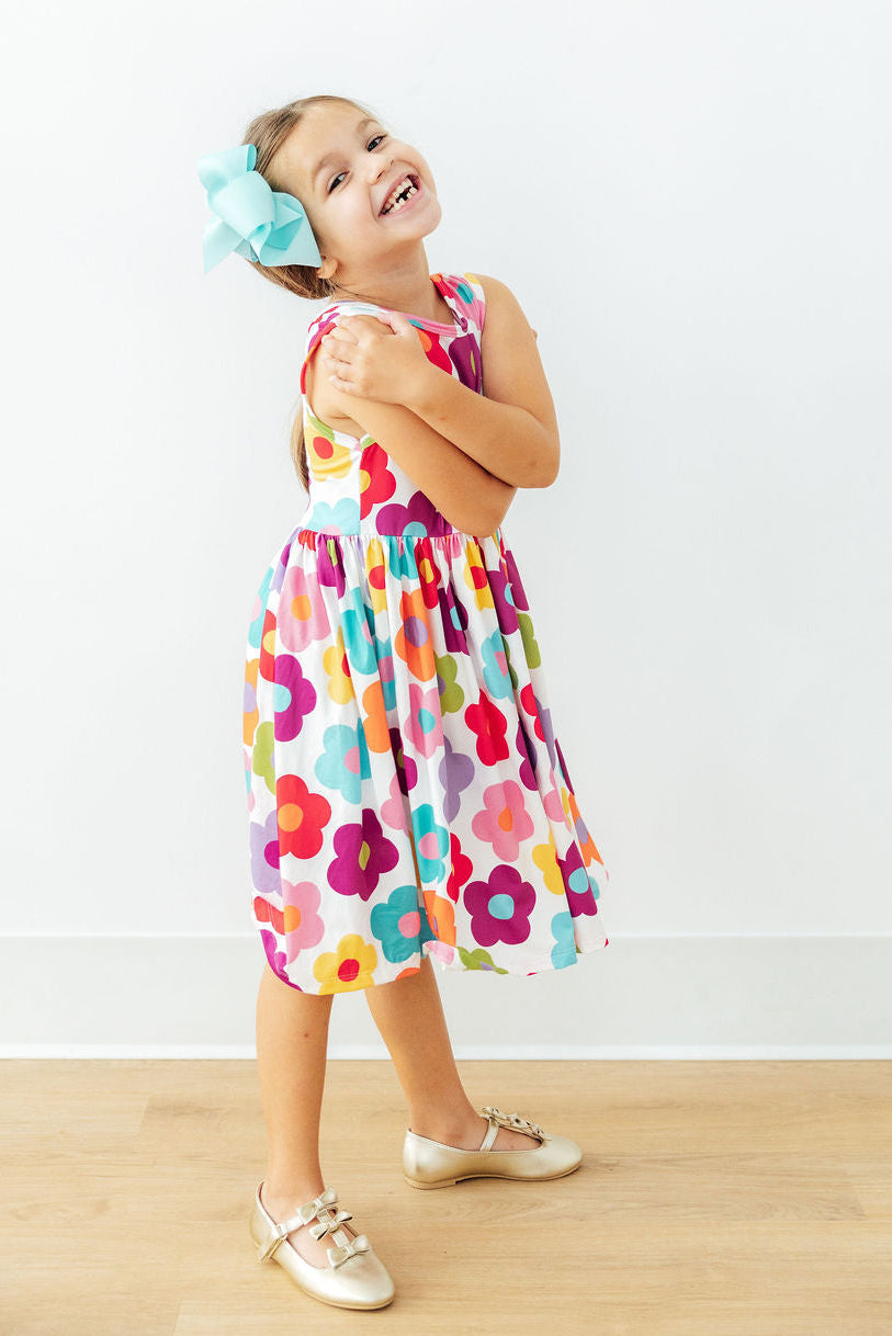 Cheerful Blooms Tank Twirl Dress by Mila & Rose ®
