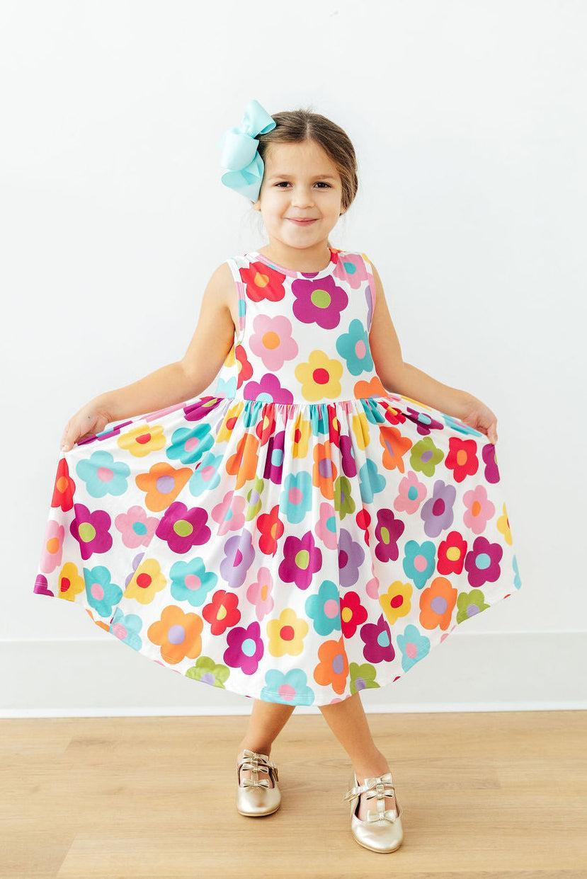 Cheerful Blooms Tank Twirl Dress by Mila & Rose ®