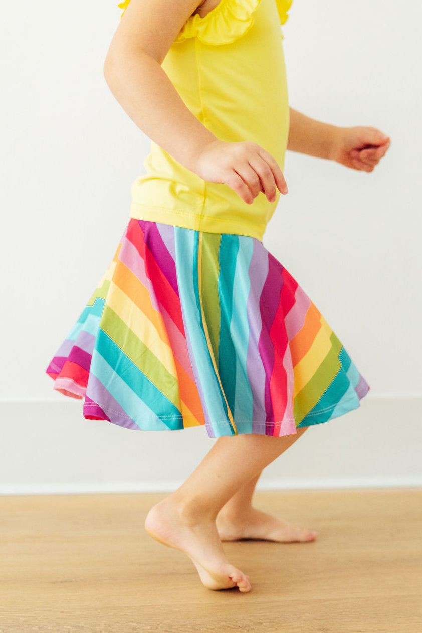 Cheerful Stripes Twirl Skort by Mila & Rose ®