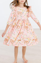 Chicks & Bunnies Ruffle Twirl Dress by Mila & Rose ®