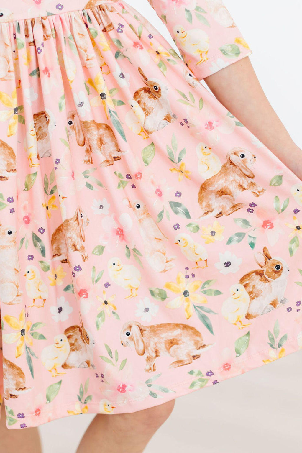 Chicks & Bunnies Ruffle Twirl Dress by Mila & Rose ®