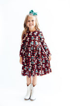 Christmas Bears L/S Pocket Twirl Dress by Mila & Rose ®