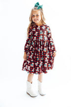 Christmas Bears L/S Pocket Twirl Dress by Mila & Rose ®