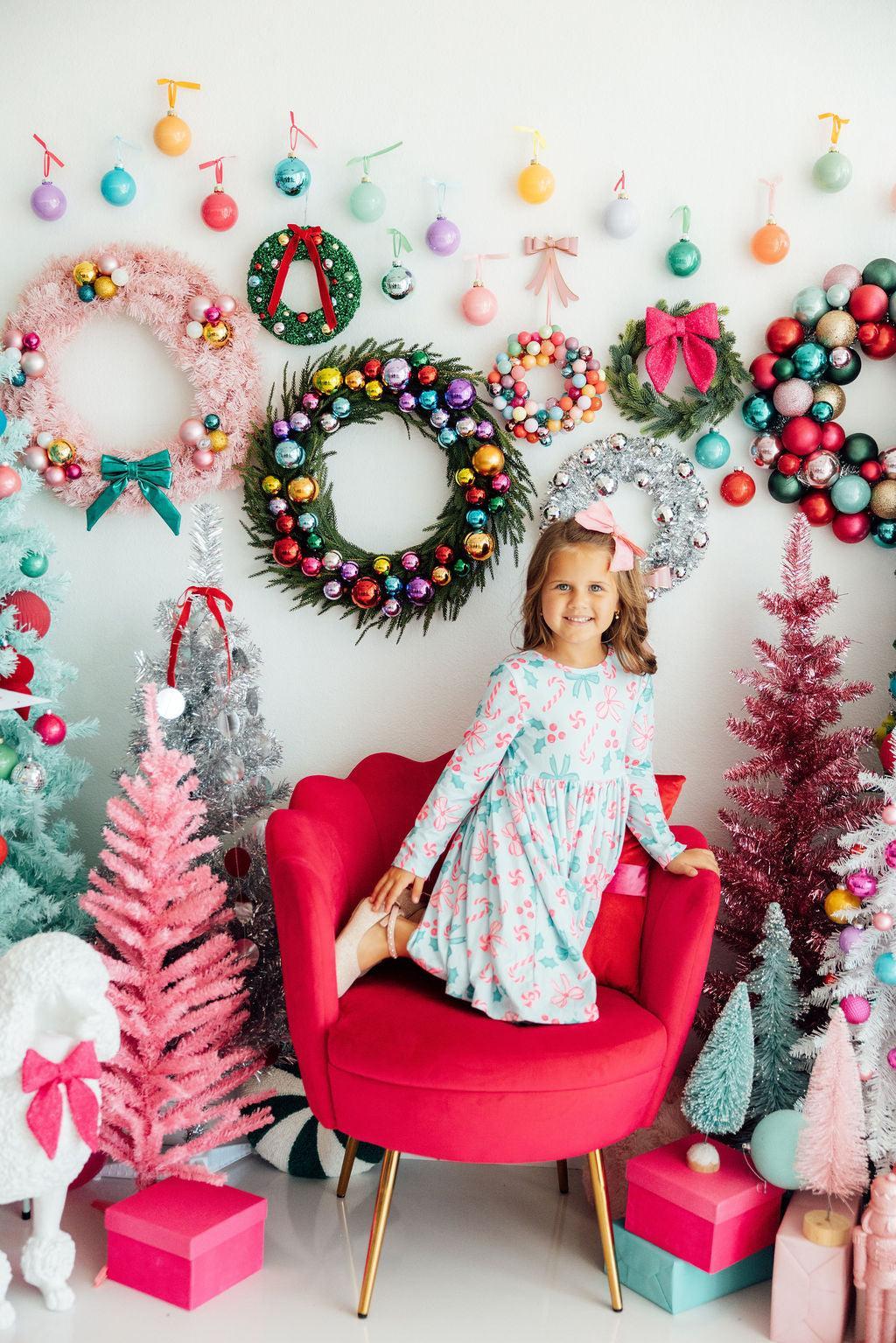 Christmas Cheer L/S Pocket Twirl Dress by Mila & Rose ®