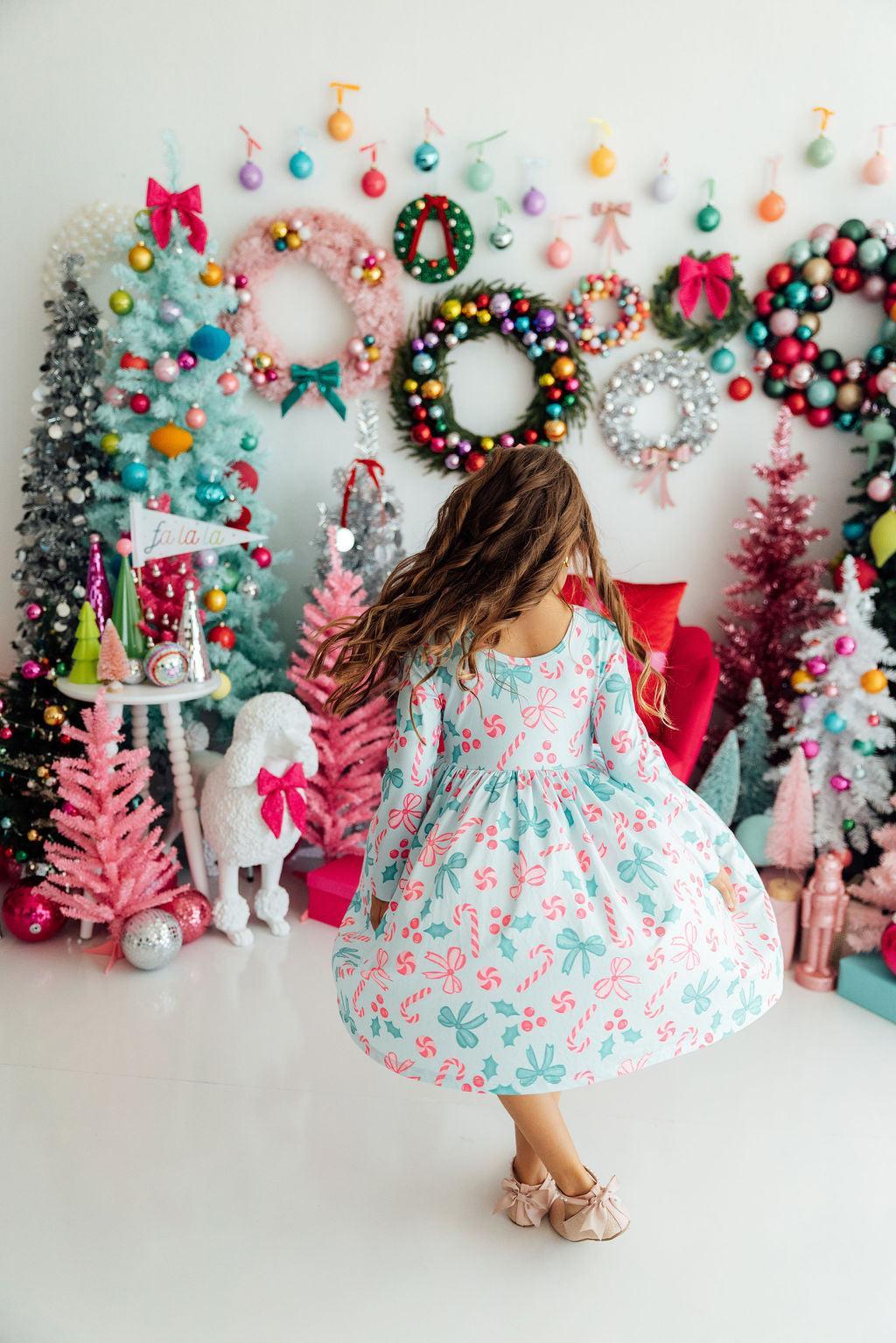 Christmas Cheer L/S Pocket Twirl Dress by Mila & Rose ®