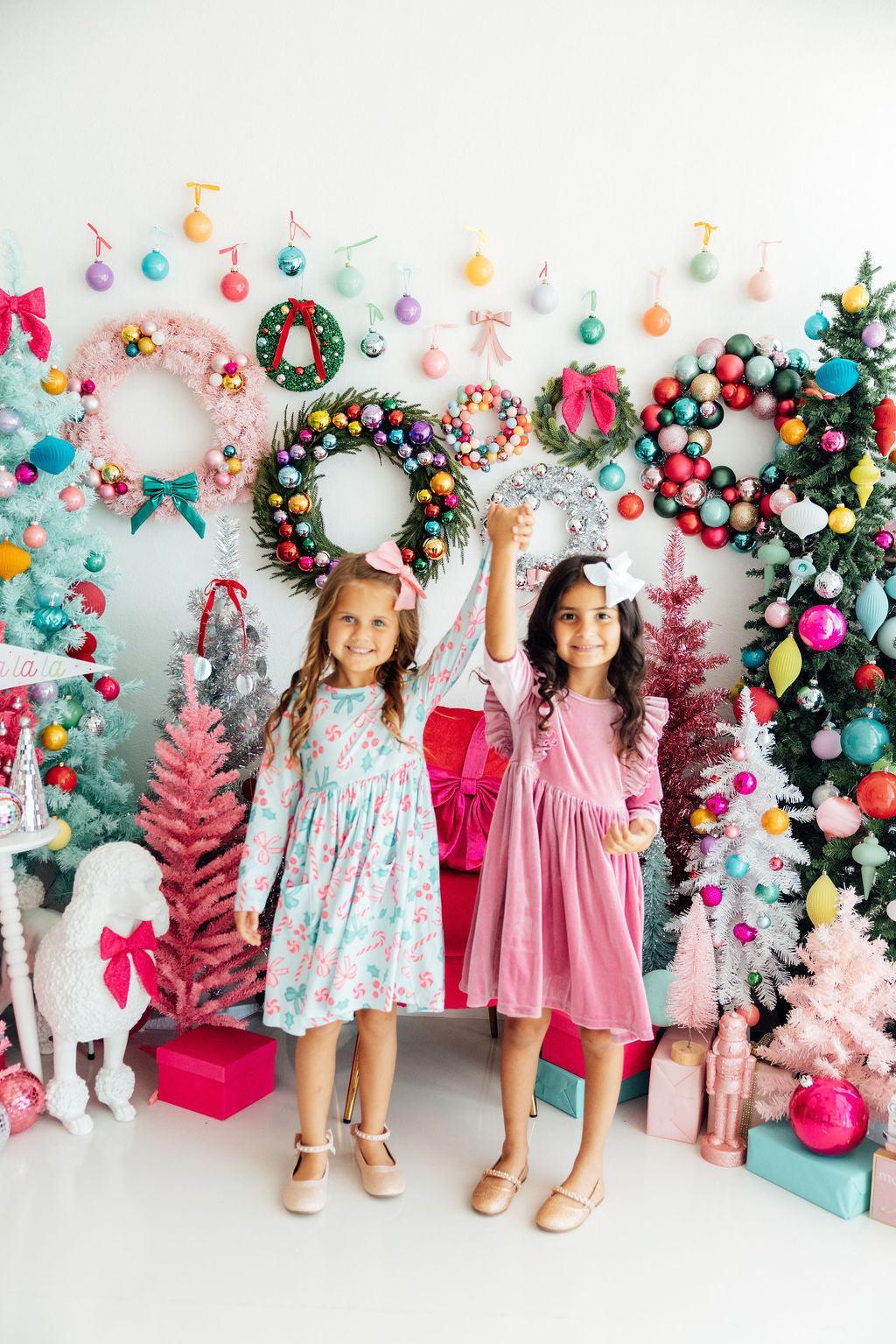 Christmas Cheer L/S Pocket Twirl Dress by Mila & Rose ®