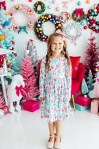 Christmas Cheer L/S Pocket Twirl Dress by Mila & Rose ®