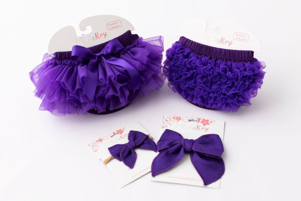 Purple Ruffle Bum Bloomer by Mila & Rose ®