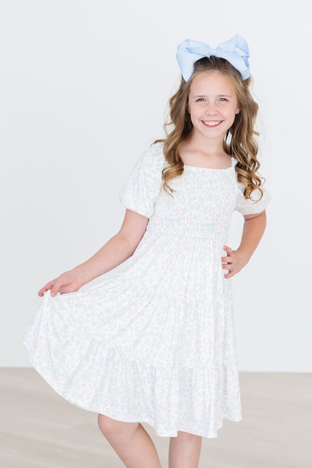 Cloud 9 Smocked Ruffle Dress by Mila & Rose ®