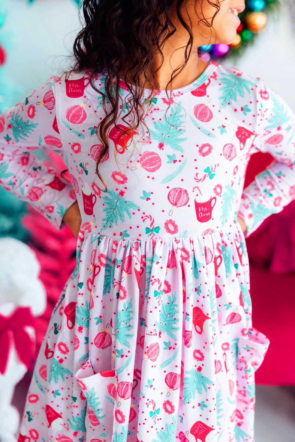 Cocoa Kisses L/S Pocket Twirl Dress by Mila & Rose ®