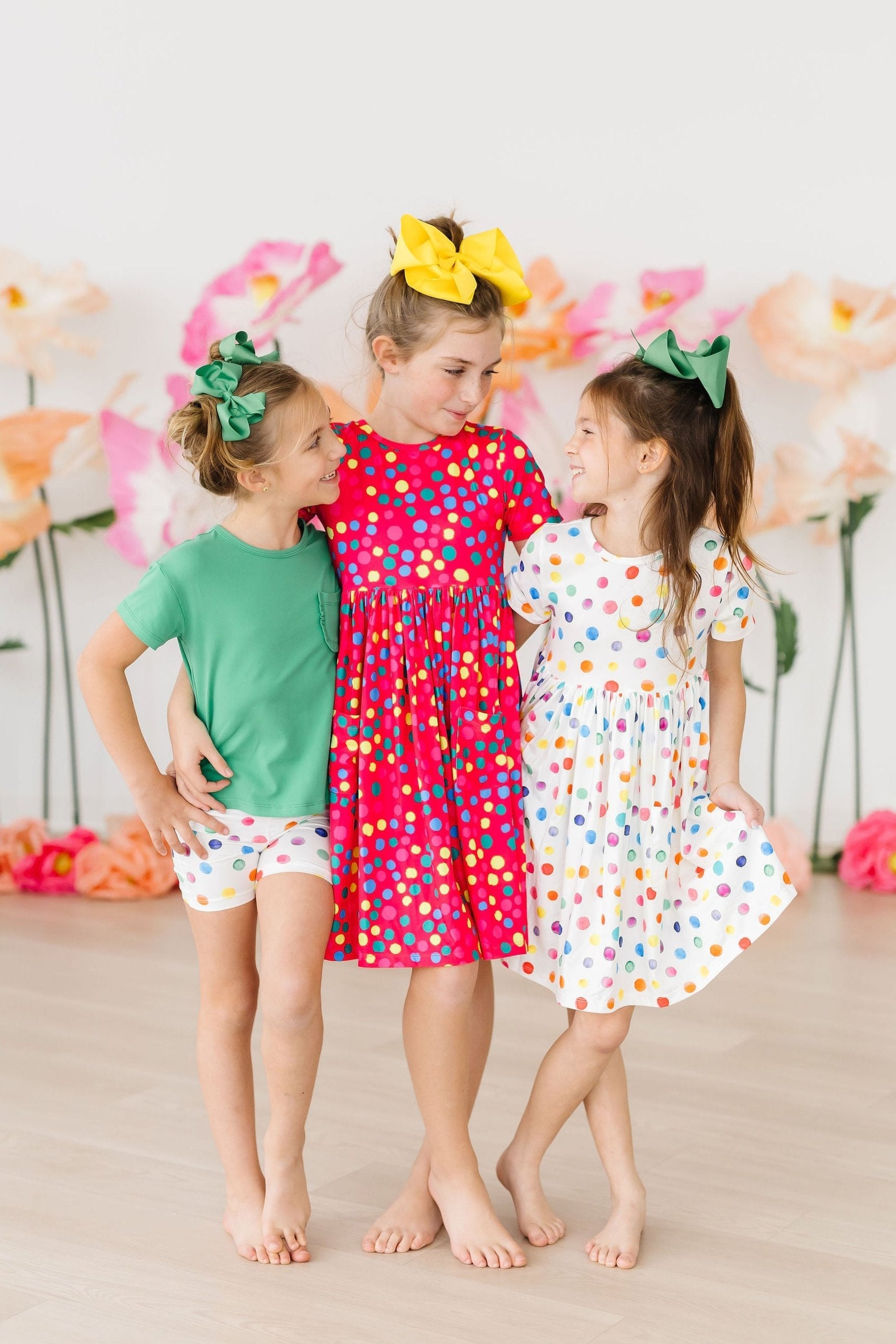 Colorful Dots S/S Pocket Twirl Dress by Mila & Rose ®