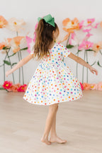 Colorful Dots S/S Pocket Twirl Dress by Mila & Rose ®