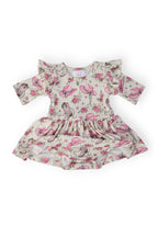 Cowgirl Cutie 3/4 Sleeve Flutter Twirl Bodysuit by Mila & Rose ®