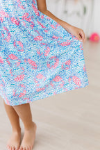 Crab Walk Ruffle Cross Back Dress by Mila & Rose ®