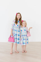 SALE Crazy Daisy 3/4 Sleeve Pocket Twirl Dress by Mila & Rose ®