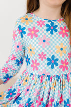 SALE Crazy Daisy 3/4 Sleeve Pocket Twirl Dress by Mila & Rose ®