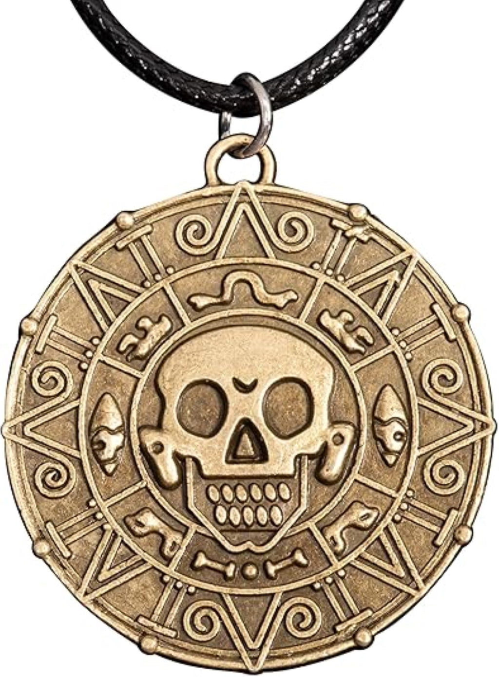 Cursed Pirates Aztec Coin Medallion Necklace Halloween Cosplay Costume Accessory by TVStoreOnline