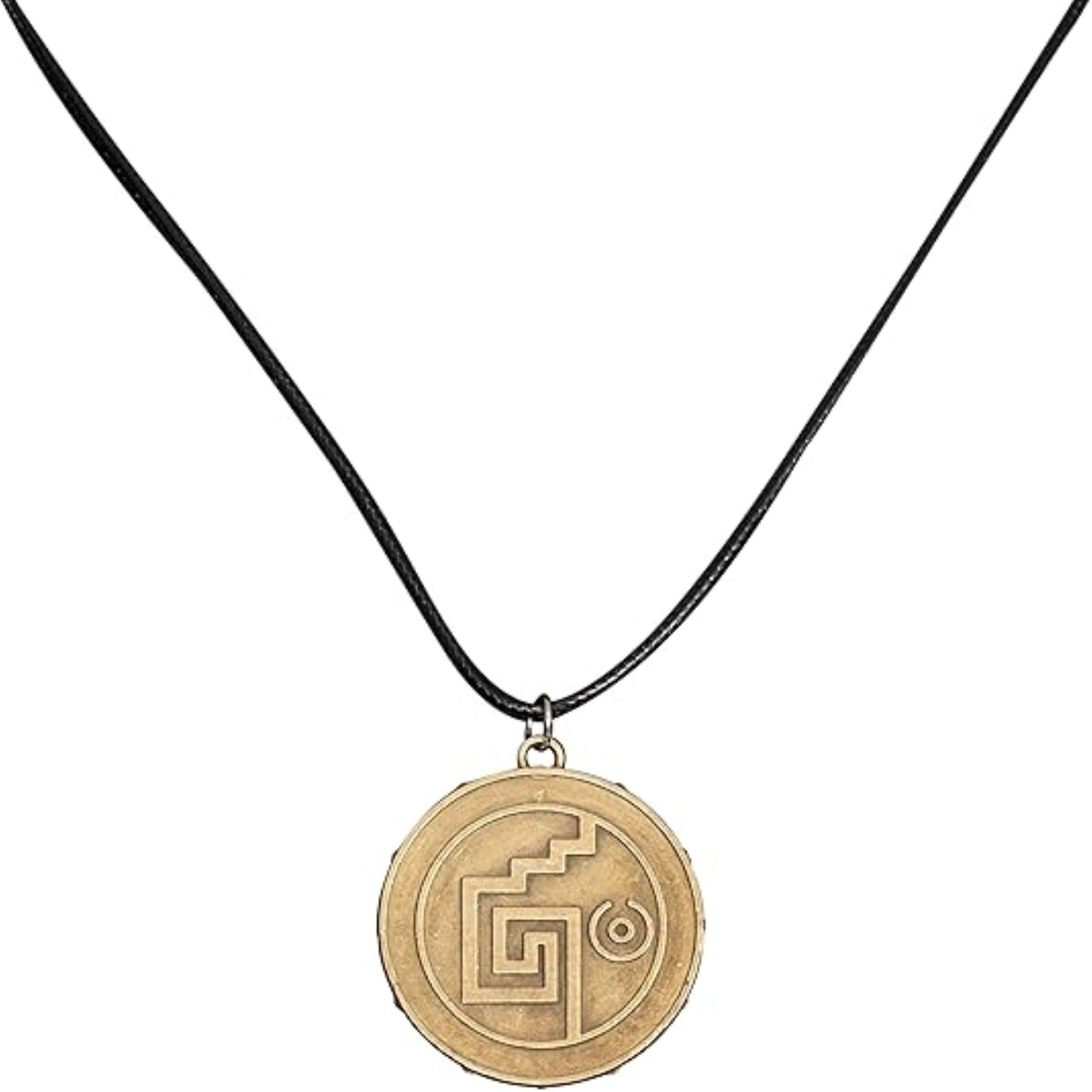 Cursed Pirates Aztec Coin Medallion Necklace Halloween Cosplay Costume Accessory by TVStoreOnline