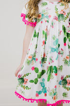 Cute Cactus Pom Pom Dress by Mila & Rose ®