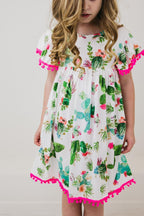 Cute Cactus Pom Pom Dress by Mila & Rose ®