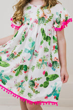 Cute Cactus Pom Pom Dress by Mila & Rose ®