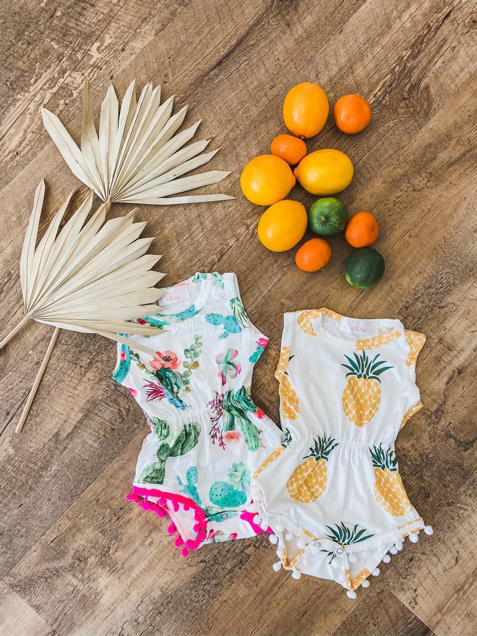 Cute Cactus Pom Pom Romper by Mila & Rose ®
