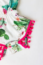 Cute Cactus Pom Pom Romper by Mila & Rose ®