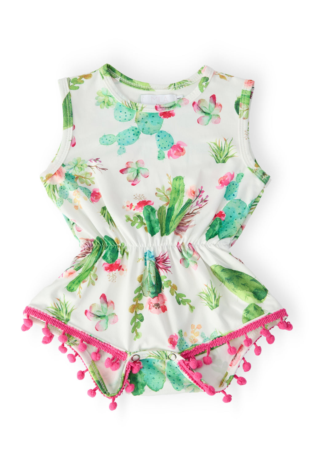 Cute Cactus Pom Pom Romper by Mila & Rose ®