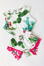 Cute Cactus Pom Pom Romper by Mila & Rose ®