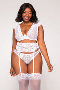 Plus Size Everlasting Love Lace Bra Set by 3wishes.com