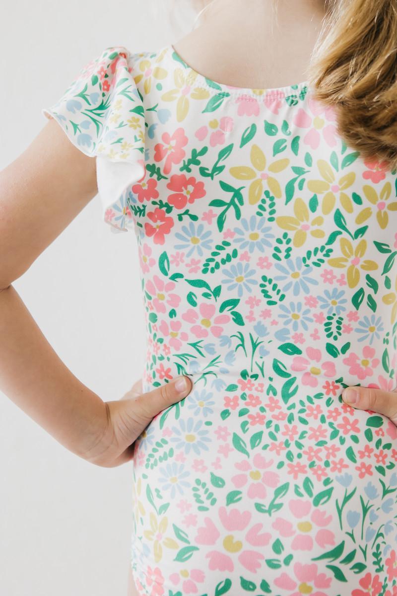 Daffodils S/S Flutter Sleeve Leotard by Mila & Rose ®