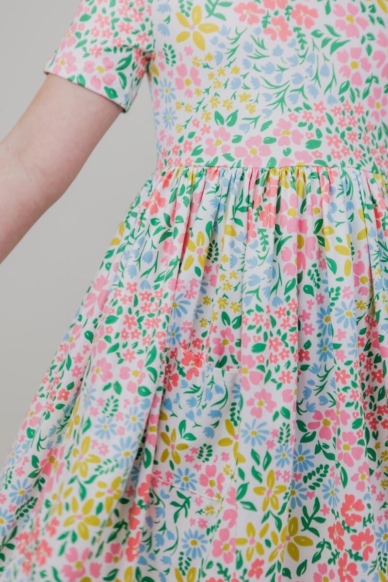 Daffodils S/S Pocket Twirl Dress by Mila & Rose ®